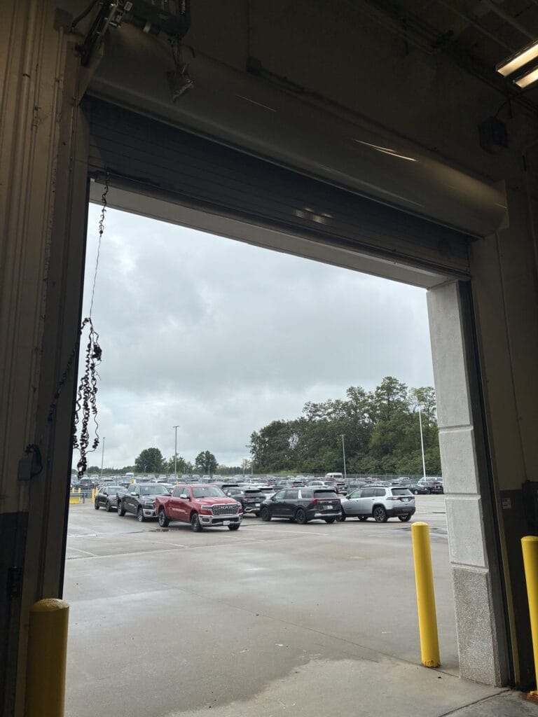 Commercial overhead doors Lexington KY: rolling steel door at an airport facility