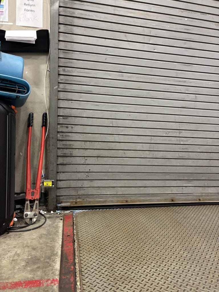 Rolling steel door service at a commercial loading area in Lexington KY